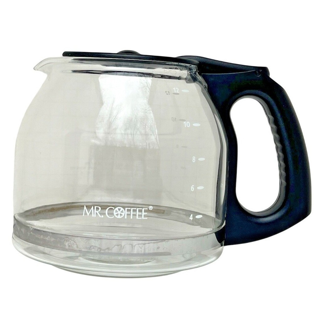 Mr Coffee 12 Cup Glass Carafe Replacement Pot Black Handle OEM